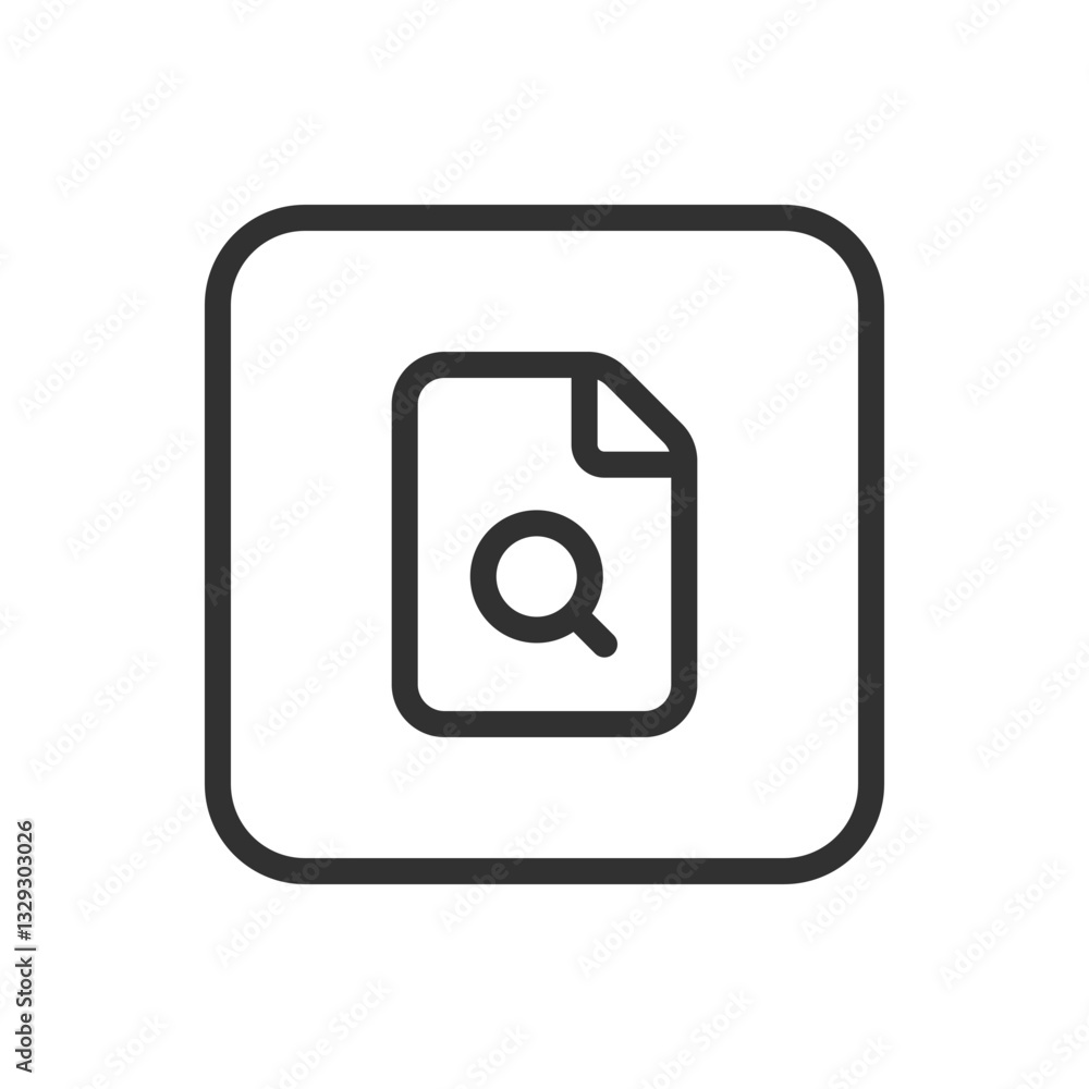 Search Document File Icon - Modern Simple Flat Vector for Web and Mobile Search Document File Icon - Modern Simple Flat Vector for Web and Mobile