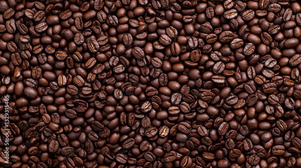 Close-up of roasted coffee beans background Close-up of roasted coffee beans background