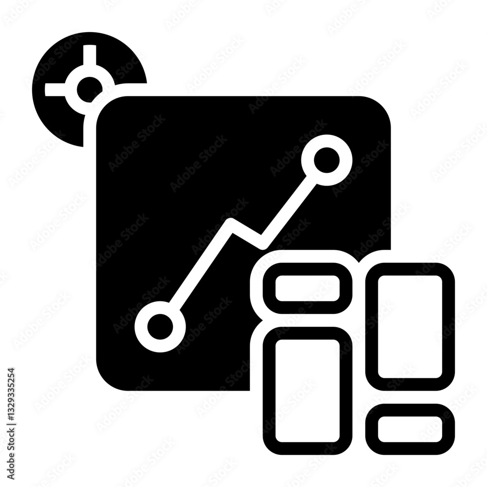 Dashboard icon, glyph icon style