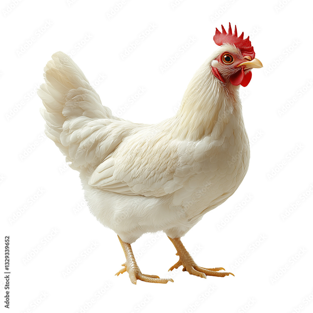 Fototapeta premium White Chicken Standing