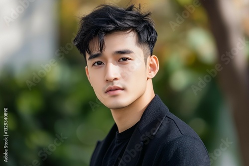 portrait of a handsome young man