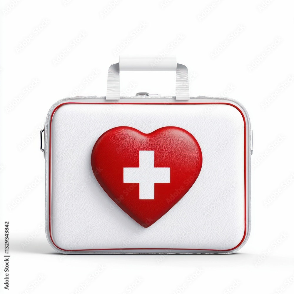 Obraz premium Heart First Aid Kit