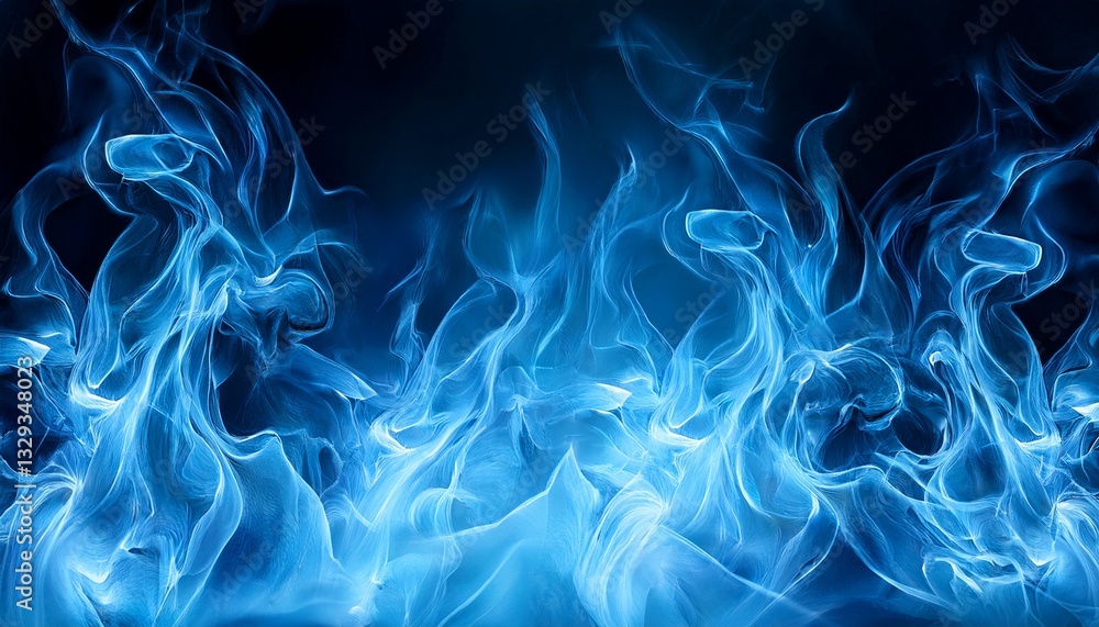 Obraz premium Electric Blue Fire Texture