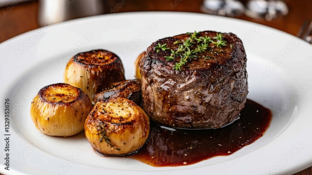 Slow braised beef shank with roasted shallots Slow braised beef shank with roasted shallots