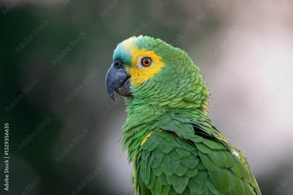 Naklejka premium Turquoise-fronted Parrot