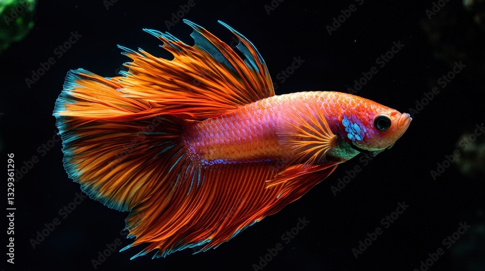 Colorful fish swimming gracefully in clear water vibrating with life and natural beauty Colorful fish swimming gracefully in clear water vibrating with life and natural beauty