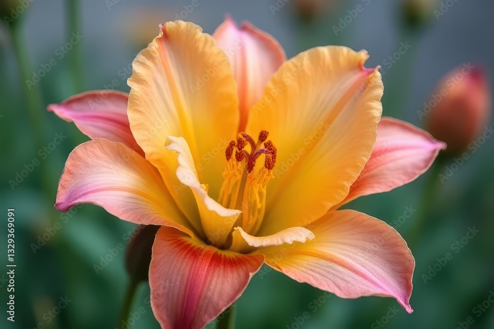 Fototapeta premium Glimpsing Nature's Delicate Blossoming Radiance