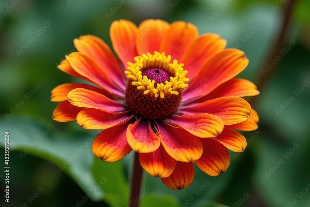 Vibrant Zinnia Flower Arrangement in Macro Shot Vibrant Zinnia Flower Arrangement in Macro Shot