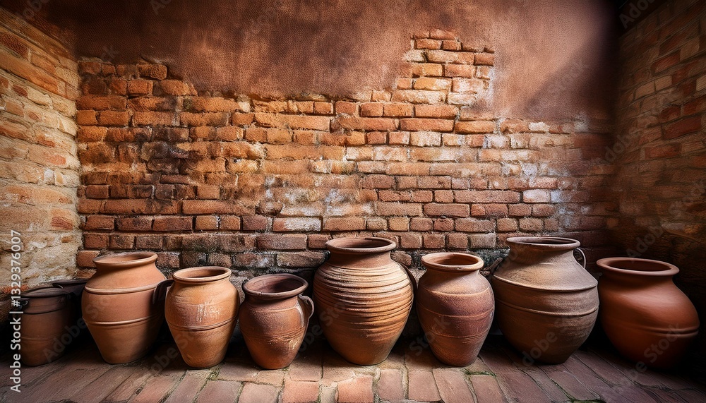 clay pots on the wall clay pots on the wall