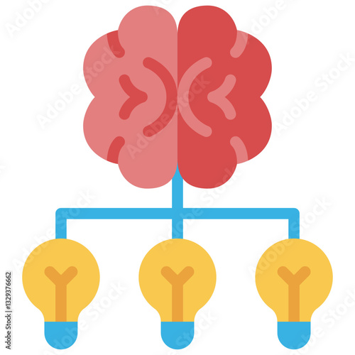 brainstorm flat icon