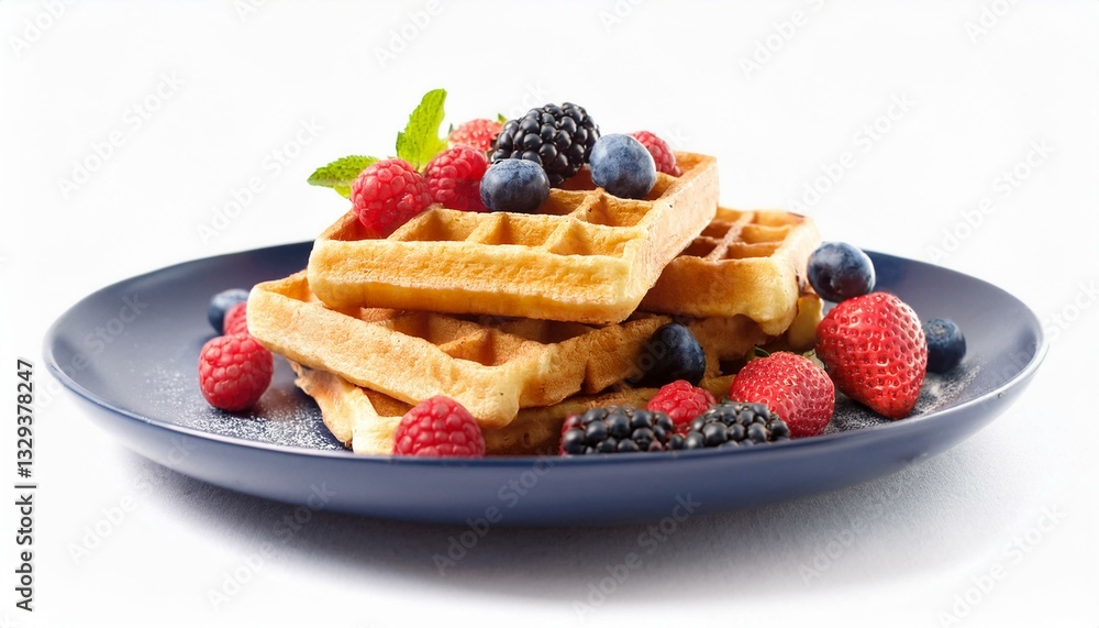 waffles with berries waffles with berries