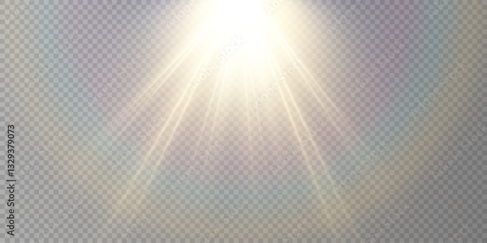 Vector transparent sunlight with special lens flare effect Vector transparent sunlight with special lens flare effect