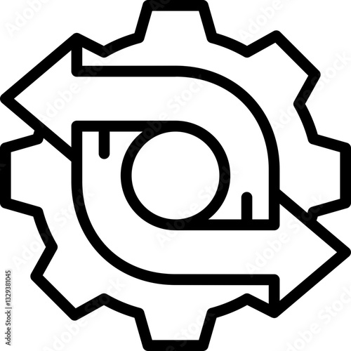 utilization line icon