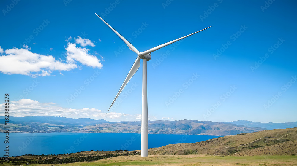 Wind turbine in a scenic landscape symbolizes renewable energy, environmental sustainability, and the shift towards clean energy solutions for a greener future.
Wind turbine in a scenic landscape symbolizes renewable energy, environmental sustainability, and the shift towards clean energy solutions for a greener future.