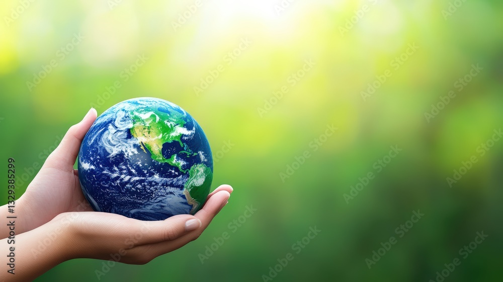 A person holds a small globe, symbolizing care for the planet, set against a soft, green background that evokes a sense of nature and sustainability. A person holds a small globe, symbolizing care for the planet, set against a soft, green background that evokes a sense of nature and sustainability.