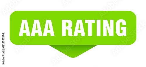 aaa rating sticker. aaa rating sign on transparent background