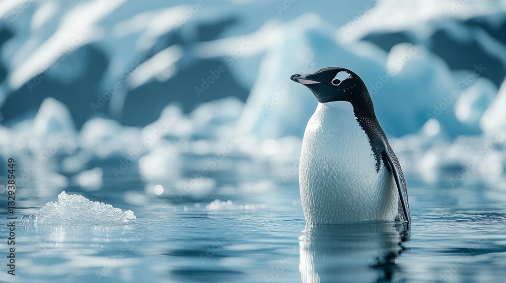 Fototapeta premium Penguins on Snow 