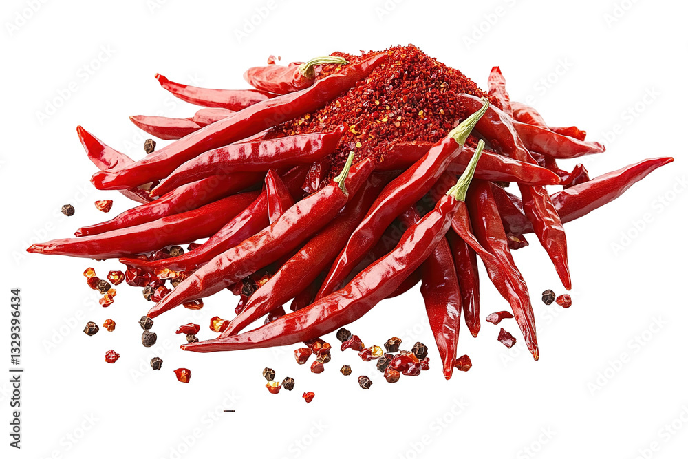 Fototapeta premium A small amount of orange substance is shown on a black background