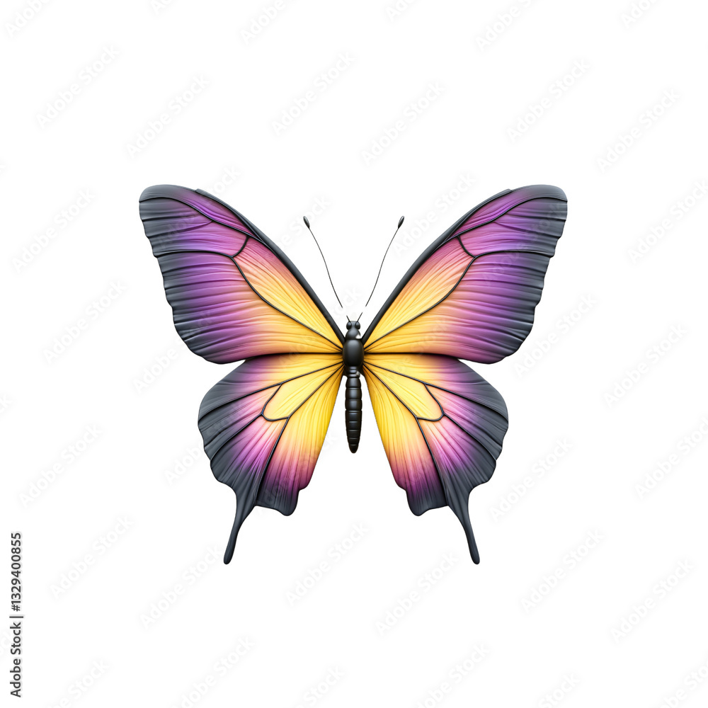 Graceful Butterfly in Bloom: An exquisitely detailed close-up of a vibrant butterfly, its wings showcasing a stunning gradient of colors, presenting nature's beauty in vivid detail. Graceful Butterfly in Bloom: An exquisitely detailed close-up of a vibrant butterfly, its wings showcasing a stunning gradient of colors, presenting nature's beauty in vivid detail.