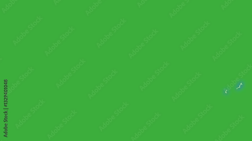 Looping video animation cartoon electric element effect moving on green screen background Looping video animation cartoon electric element effect moving on green screen background