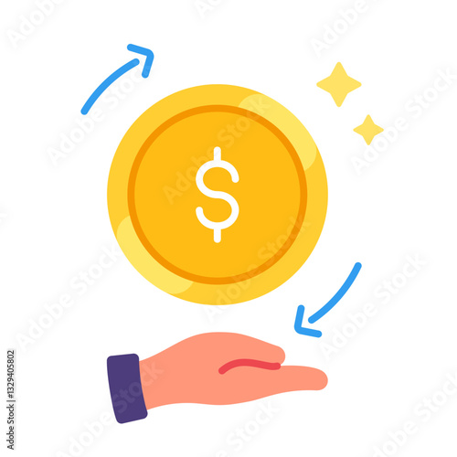 Cash flow money vector illustration