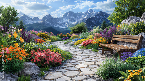 Fototapeta Naklejka Na Ścianę i Meble -   garden wallpaper,