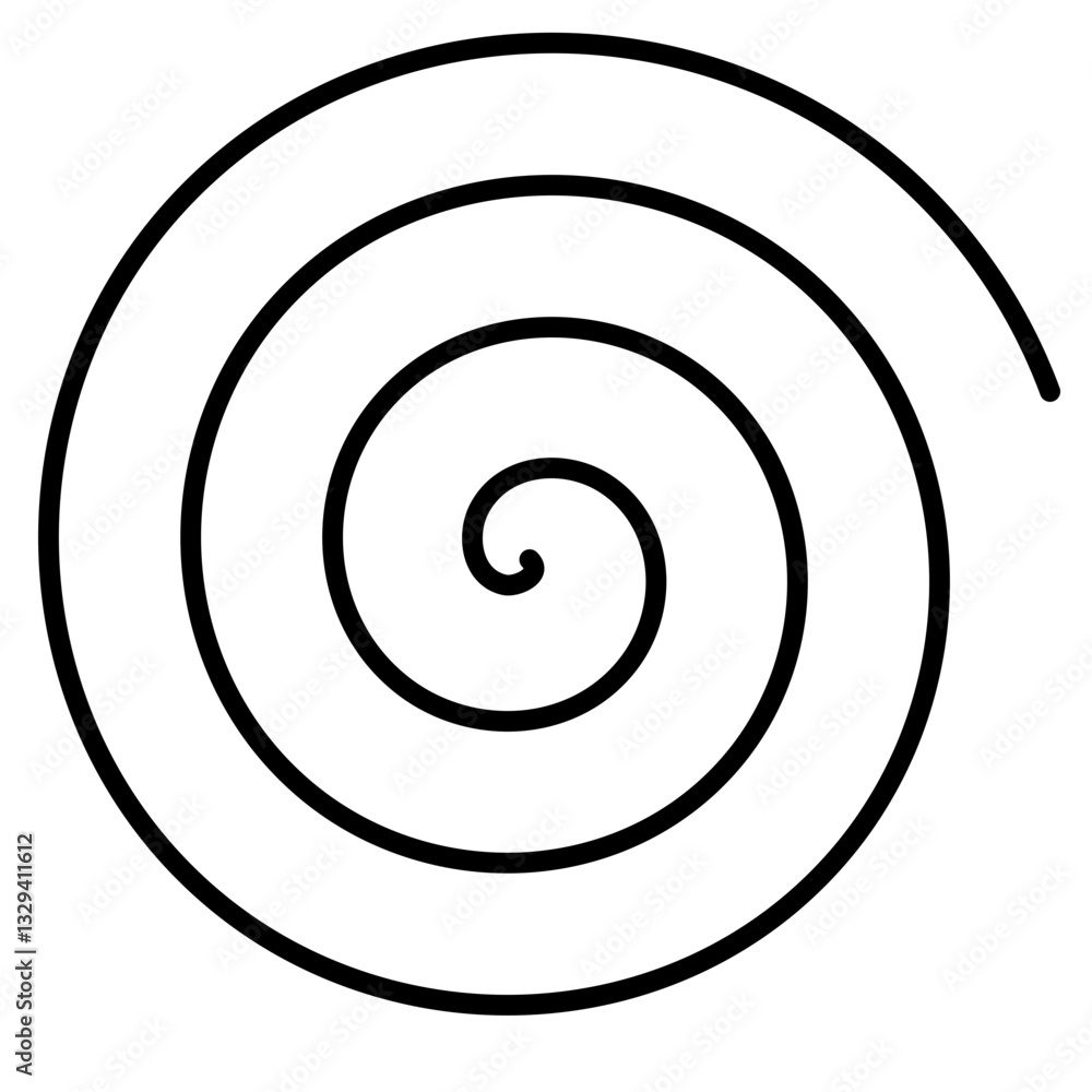 Minimalist Geometric Spiral Design Minimalist Geometric Spiral Design