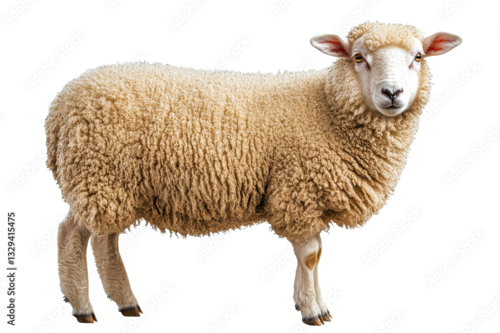 Sheep standing on a transparent background Sheep standing on a transparent background