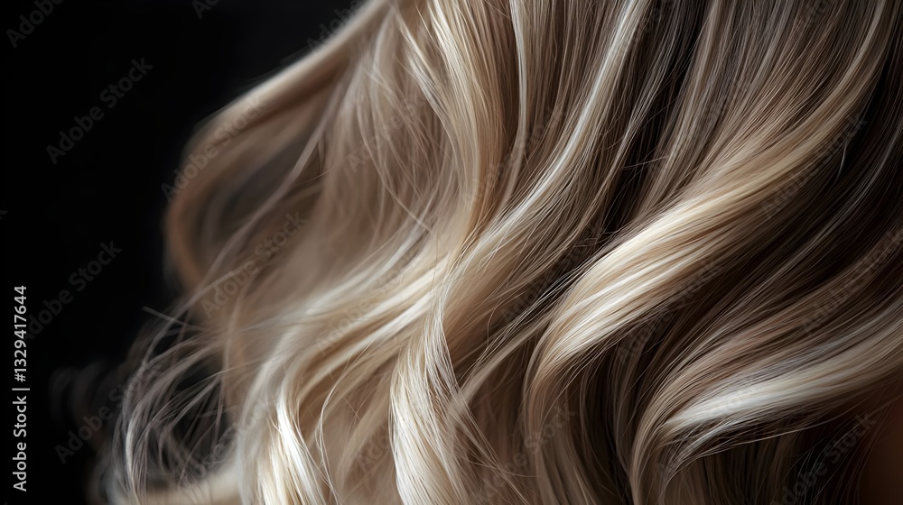 A realistic close-up photo of a balayage hairstyle, semi-blonde hair. represents Hair Beauty and Styling, professional hair coloring, salon-quality hair care and the elegance of balayage, beauty. A realistic close-up photo of a balayage hairstyle, semi-blonde hair. represents Hair Beauty and Styling, professional hair coloring, salon-quality hair care and the elegance of balayage, beauty.