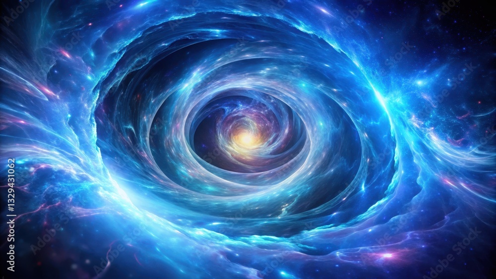 Iridescent fractal plasma waves suspended in a swirling vortex of indigo and azure hues against a backdrop of cosmic darkness , dark space, nebular Iridescent fractal plasma waves suspended in a swirling vortex of indigo and azure hues against a backdrop of cosmic darkness , dark space, nebular
