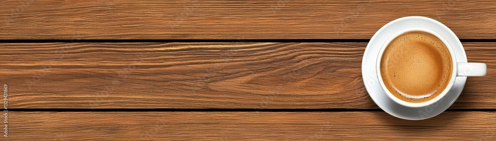 Strong Espresso Shot on Wooden Table for Energy Boost and Refreshing Morning Concept Strong Espresso Shot on Wooden Table for Energy Boost and Refreshing Morning Concept