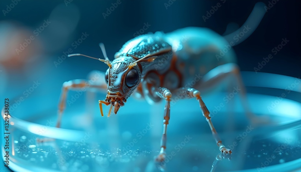 Fototapeta premium Alien creatures in the microscopic world