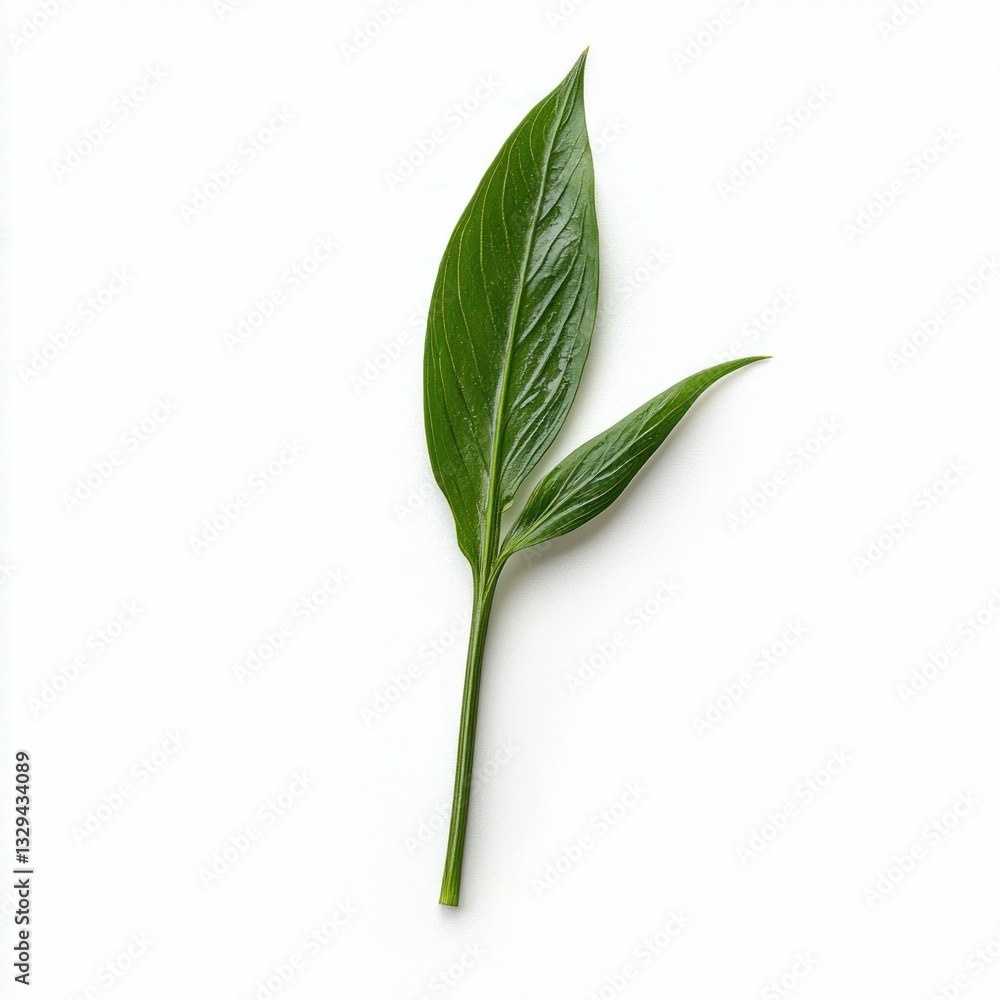 Obraz premium Peace Lily Leaf Detail