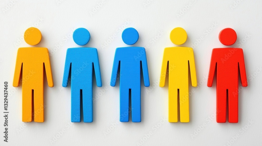 Colorful figures representing diversity inclusion and unity. Colorful figures representing diversity inclusion and unity.