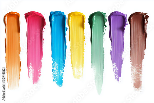 Colorful Paintbrush Strokes Set – Abstract Hand-Painted Brush Textures
