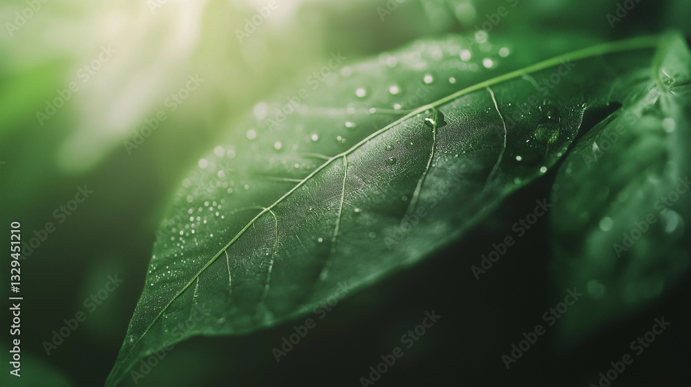 Close-Up of Lively Green Leaf Texture: Embracing Nature's Organic Elegance and Delicate Patterns Close-Up of Lively Green Leaf Texture: Embracing Nature's Organic Elegance and Delicate Patterns