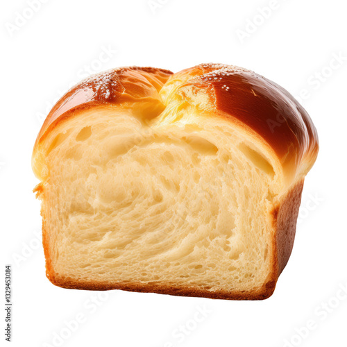 bread with butter on transparent background