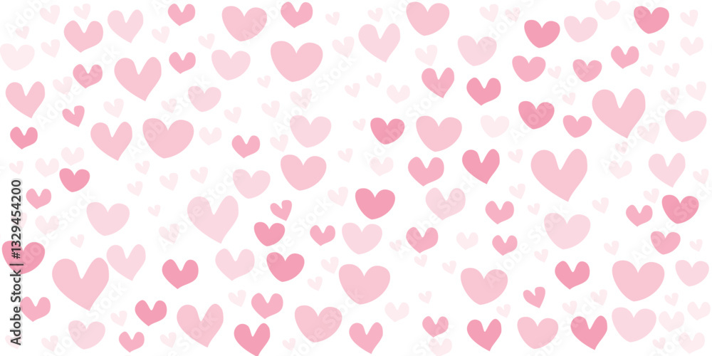 floating pink hearts with Transparent background for romantic and love-themed designs floating pink hearts with Transparent background for romantic and love-themed designs