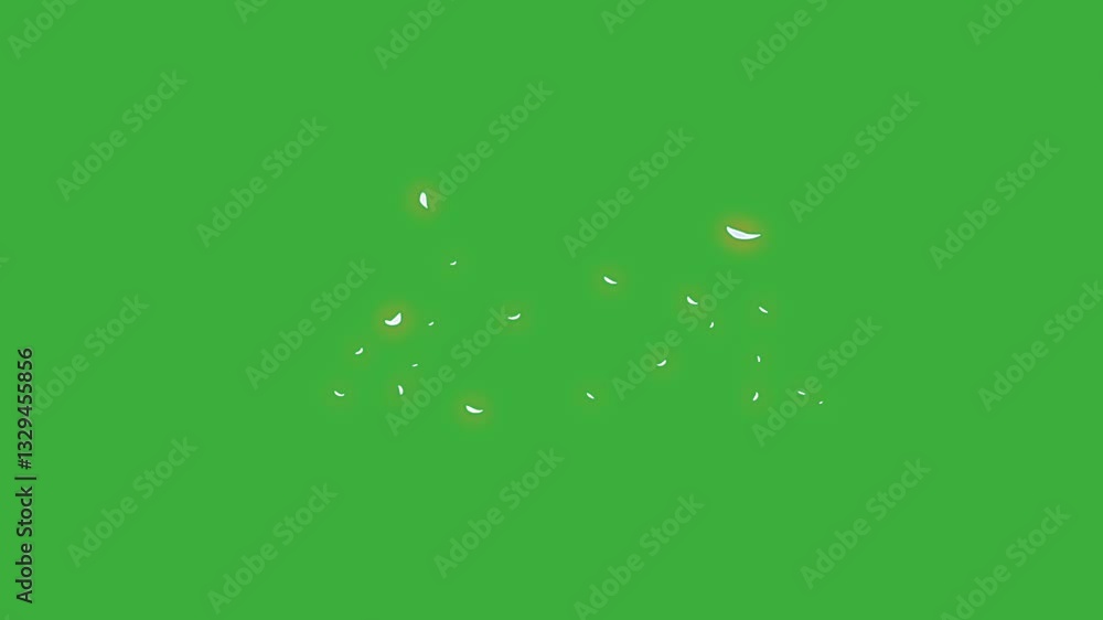 Looping video animation cartoon energy element effect moving on green screen background Looping video animation cartoon energy element effect moving on green screen background