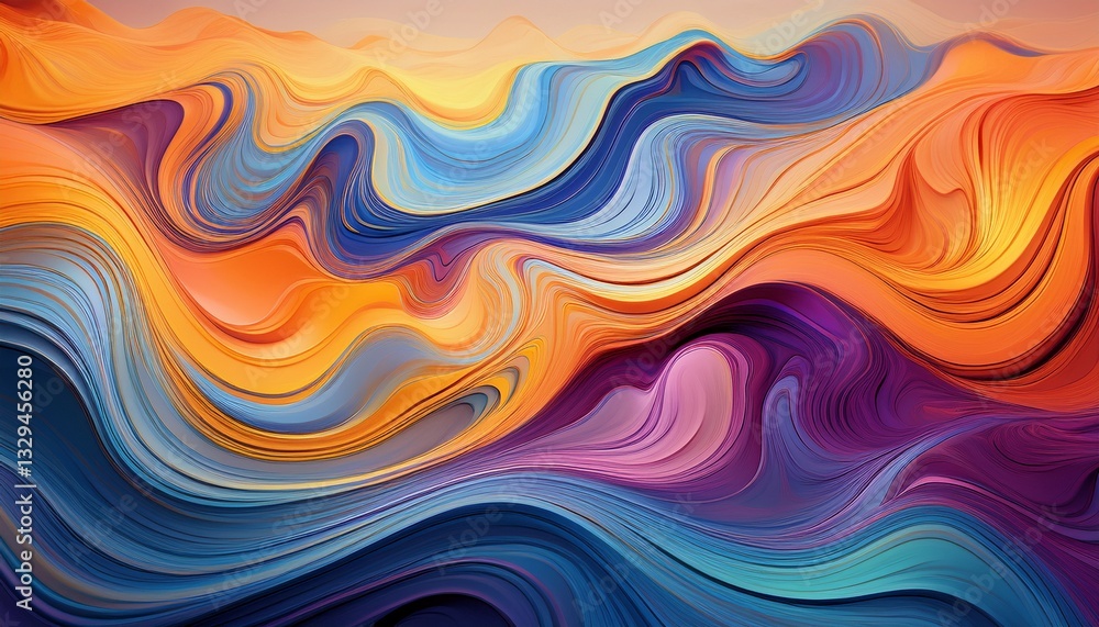 Irregular waves of color bending in strange patterns, creating a liquid-like movement that feels dynamic and fluid.
Irregular waves of color bending in strange patterns, creating a liquid-like movement that feels dynamic and fluid.