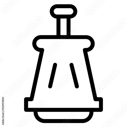 Lantern Lamp Fire Line Icon