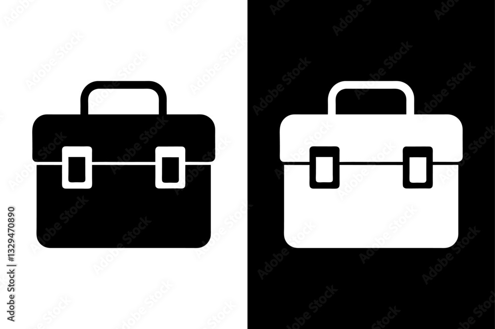 Toolbox Silhouette Vector Icon Black and White High-Quality Design. Toolbox Silhouette Vector Icon Black and White High-Quality Design.