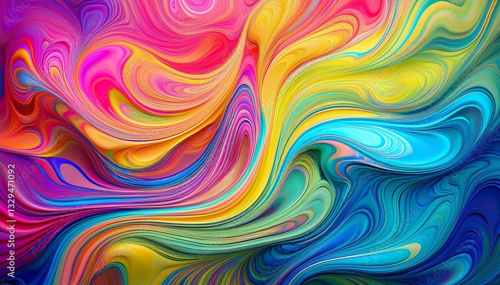 Fluid patterns of swirling colors transitioning from bright fluorescent to soft pastels, creating a dynamic and calming visual effect.
Fluid patterns of swirling colors transitioning from bright fluorescent to soft pastels, creating a dynamic and calming visual effect.