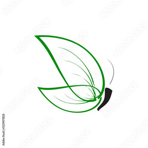 green leaf vector