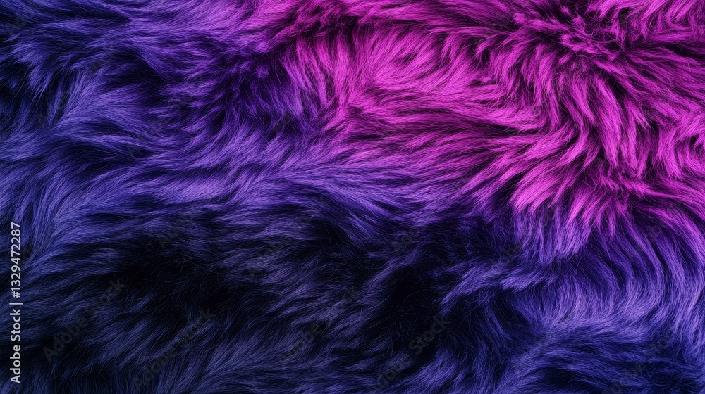 Vibrant abstract textured fur in shades of purple and pink creating a cozy and modern decorative element for design projects Vibrant abstract textured fur in shades of purple and pink creating a cozy and modern decorative element for design projects