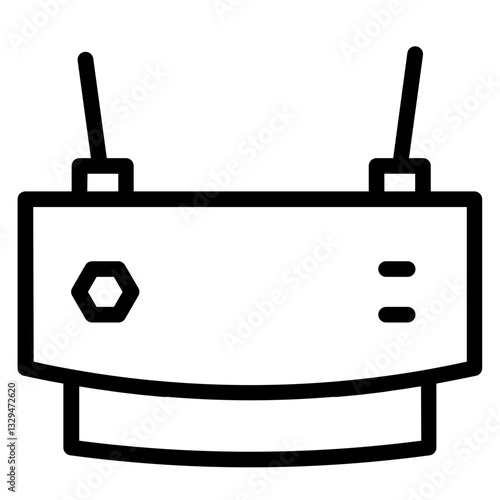 Router Modem Wifi Line Icon