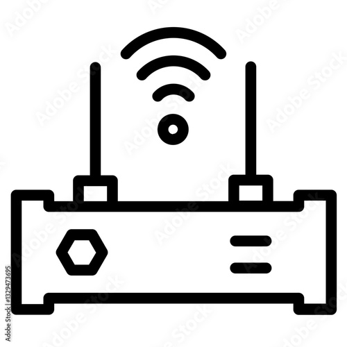 Router Modem Wifi Line Icon