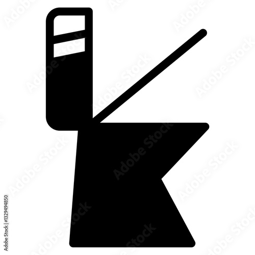 Wc Water Closet Glyph Icon