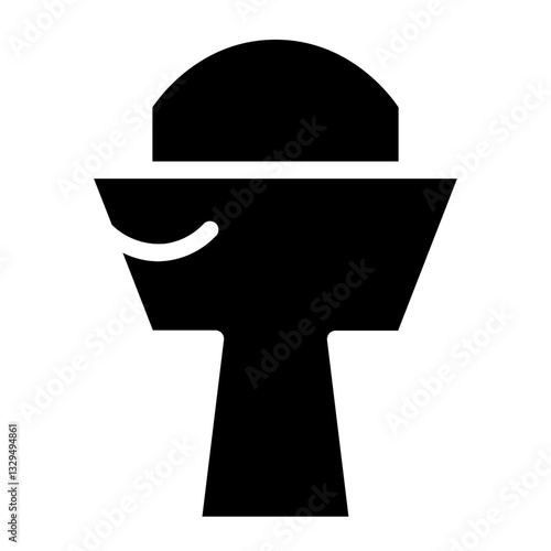 Wc Water Closet Glyph Icon