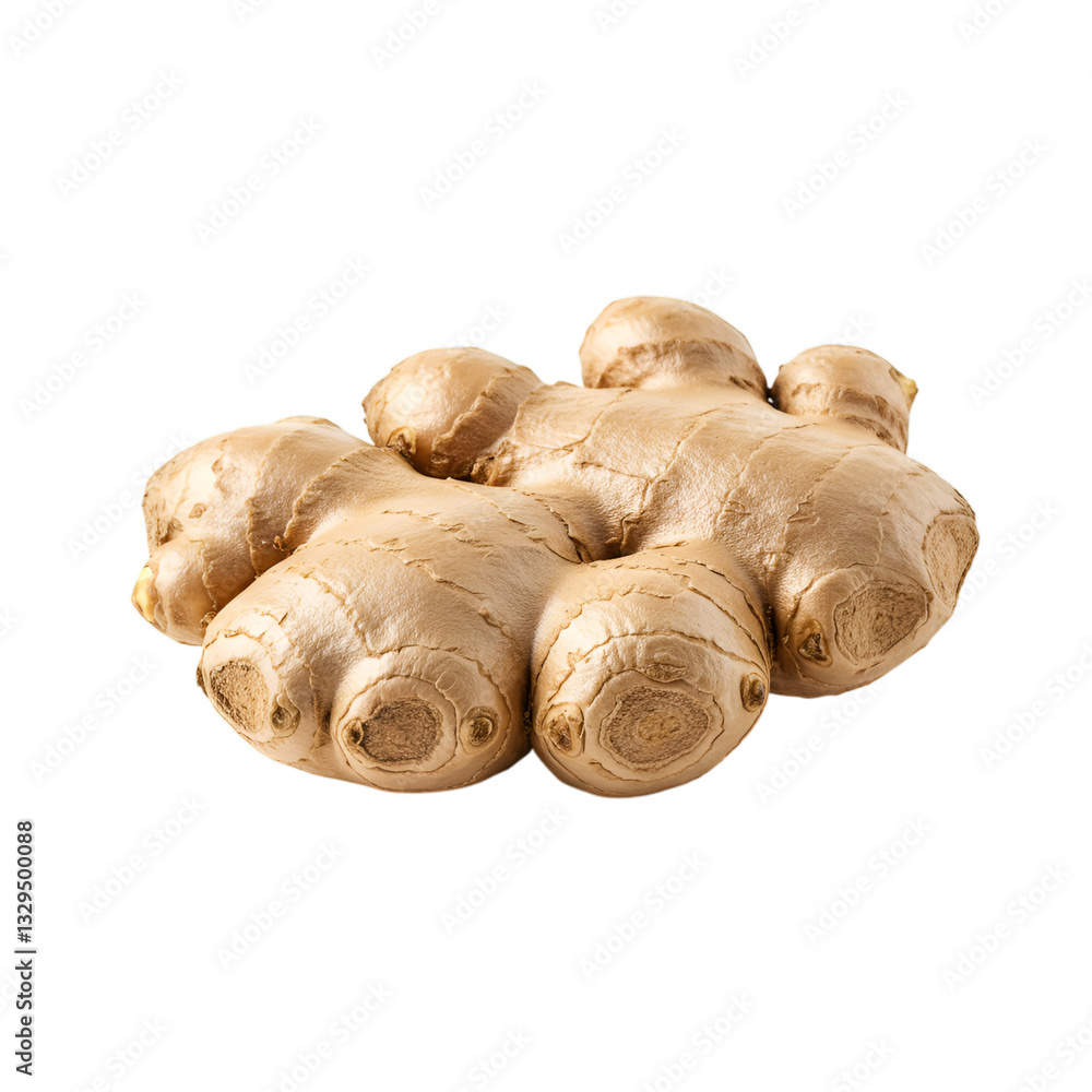Isolated Ginger Root on Transparent Background for Culinary Designs Isolated Ginger Root on Transparent Background for Culinary Designs